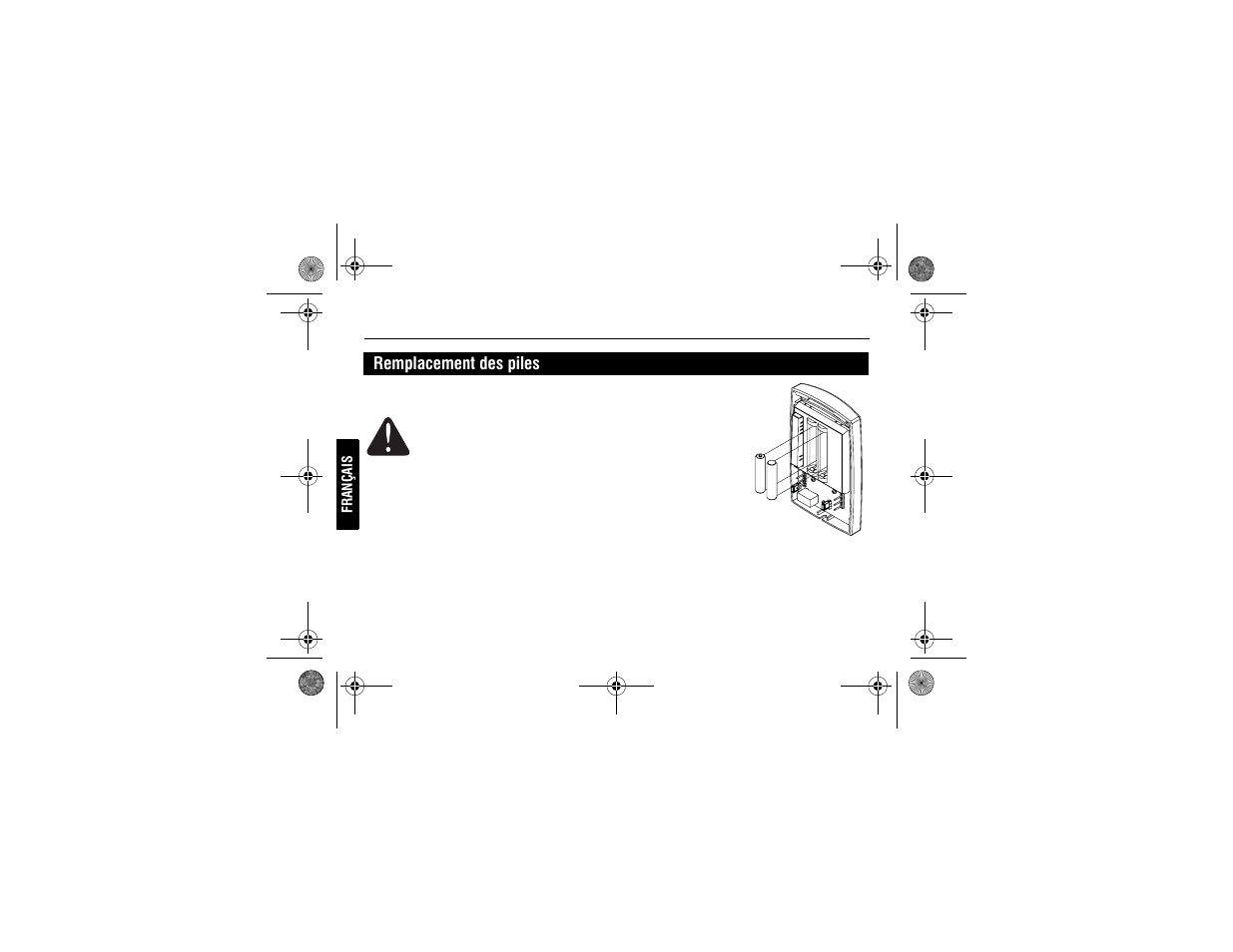 Remplacement des piles | Honeywell PRO 1000 User Manual | Page 26 / 46