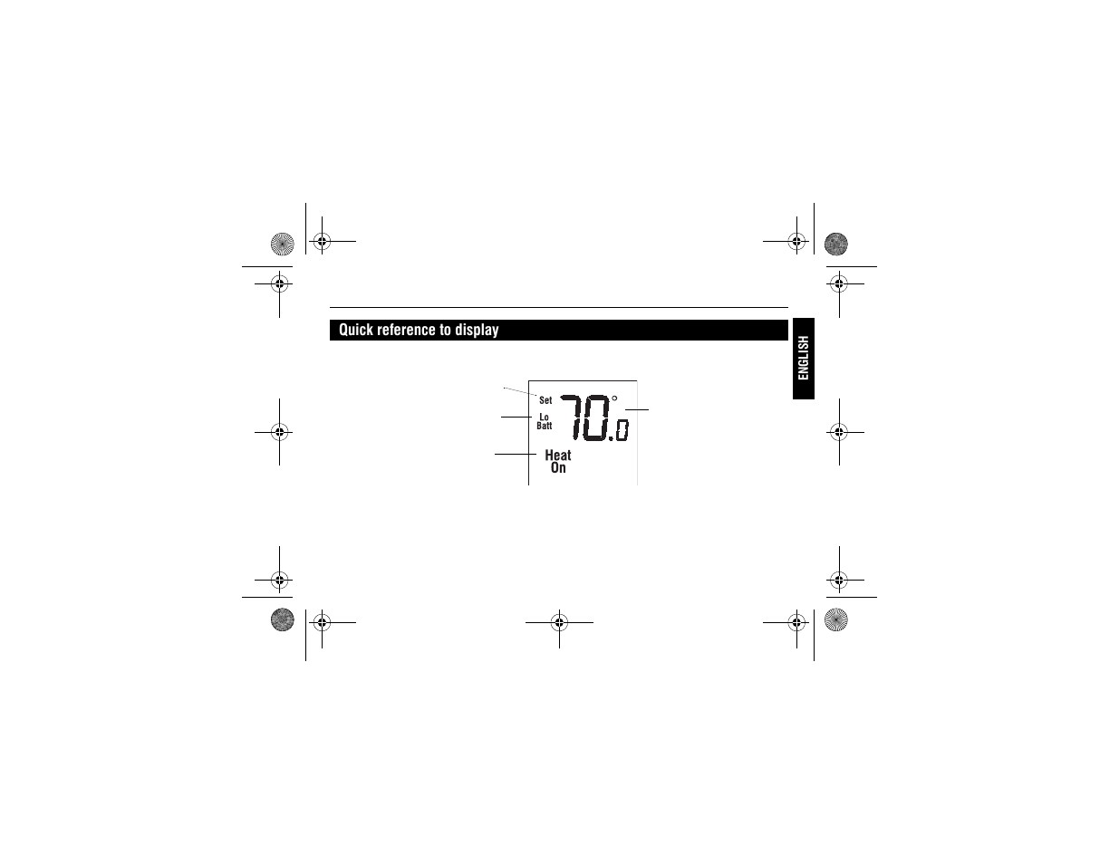 Quick reference to display | Honeywell PRO 1000 User Manual | Page 7 / 46