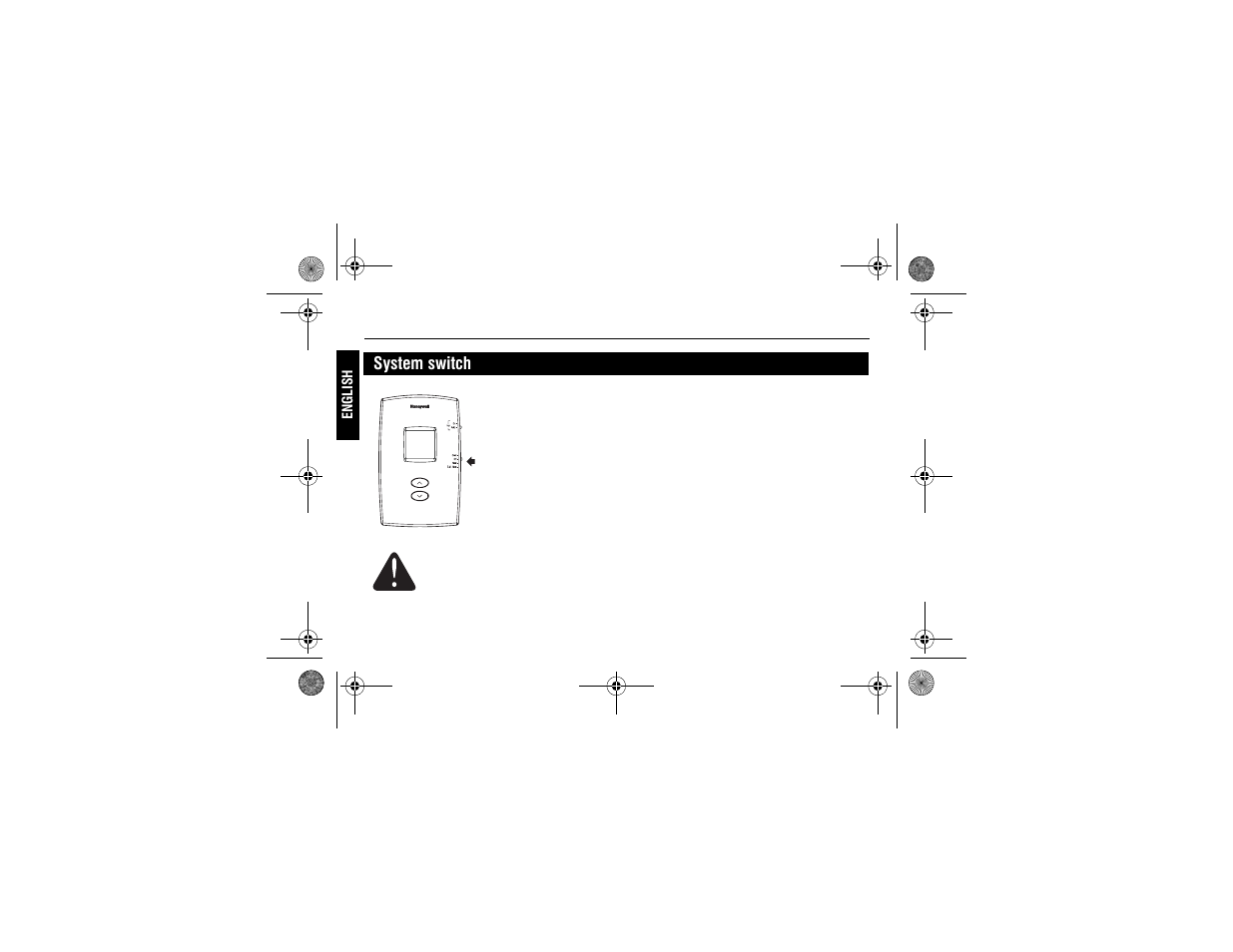 System switch | Honeywell PRO 1000 User Manual | Page 8 / 46