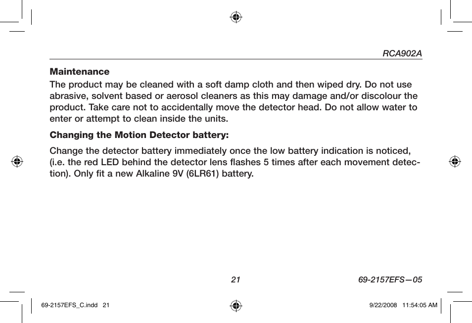 Honeywell RCA902N User Manual | Page 23 / 80