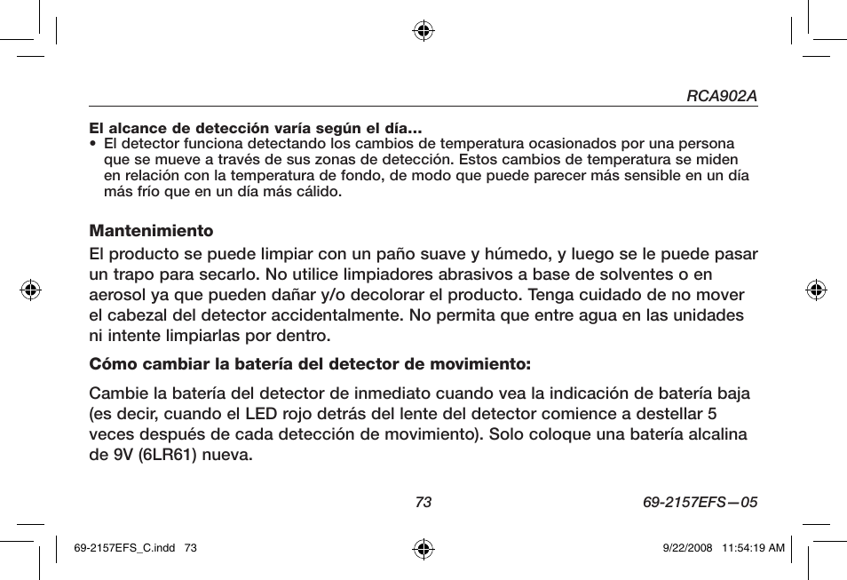 Honeywell RCA902N User Manual | Page 75 / 80