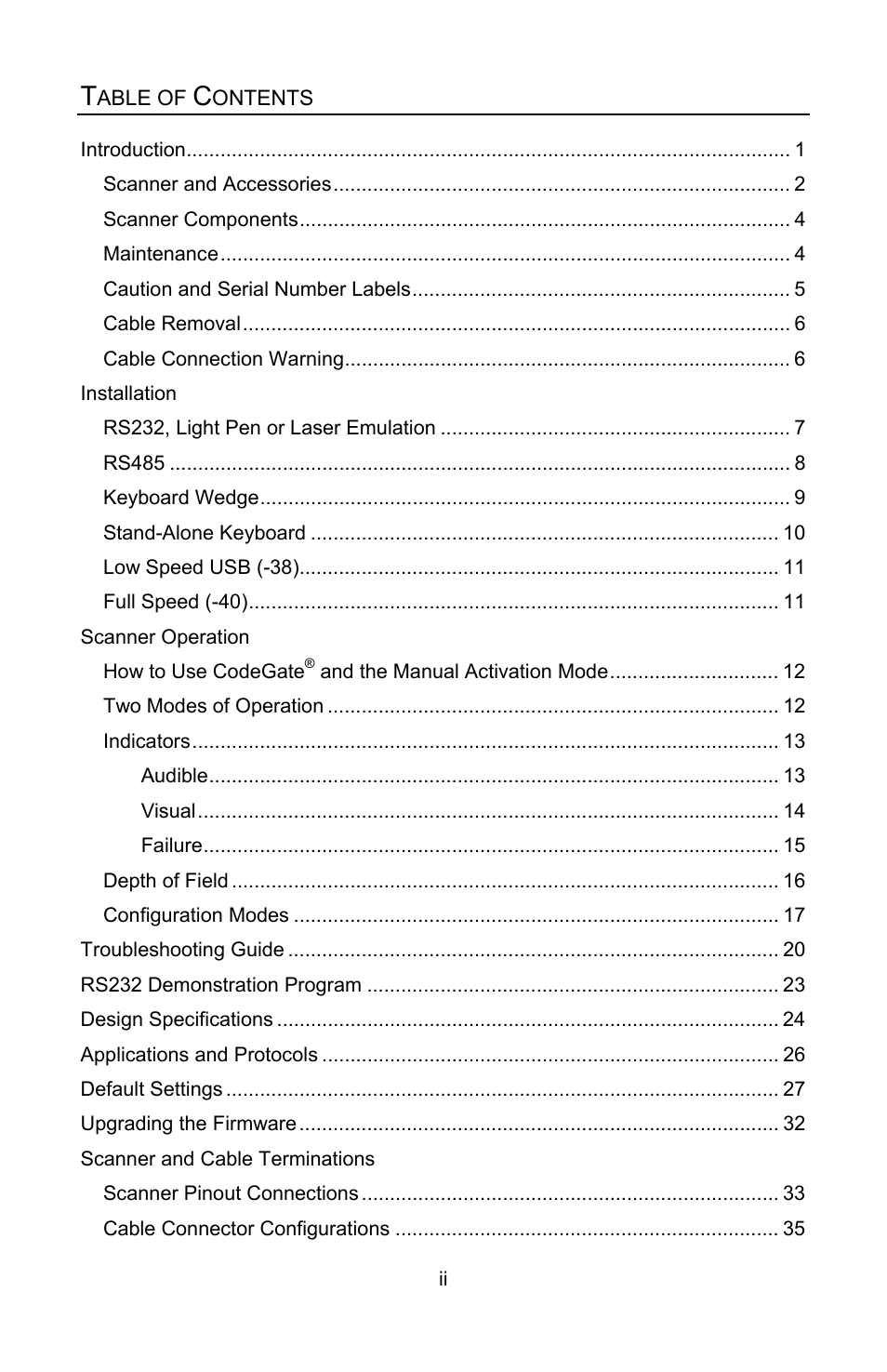 Honeywell Eclipse MS5100 Series User Manual | Page 3 / 52