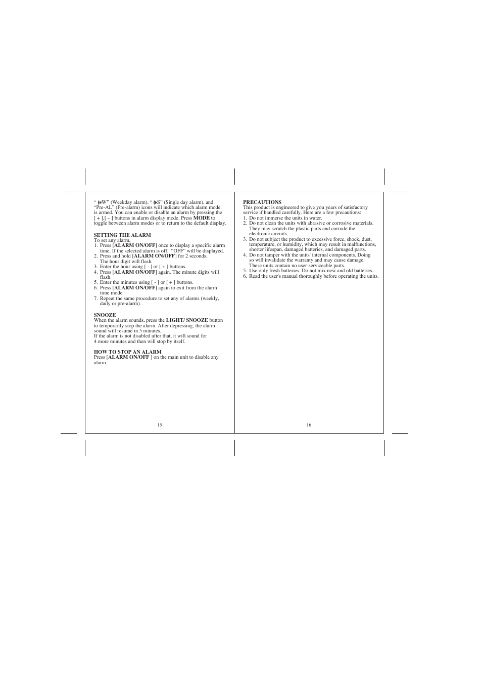 Honeywell PCR325W User Manual | Page 9 / 11