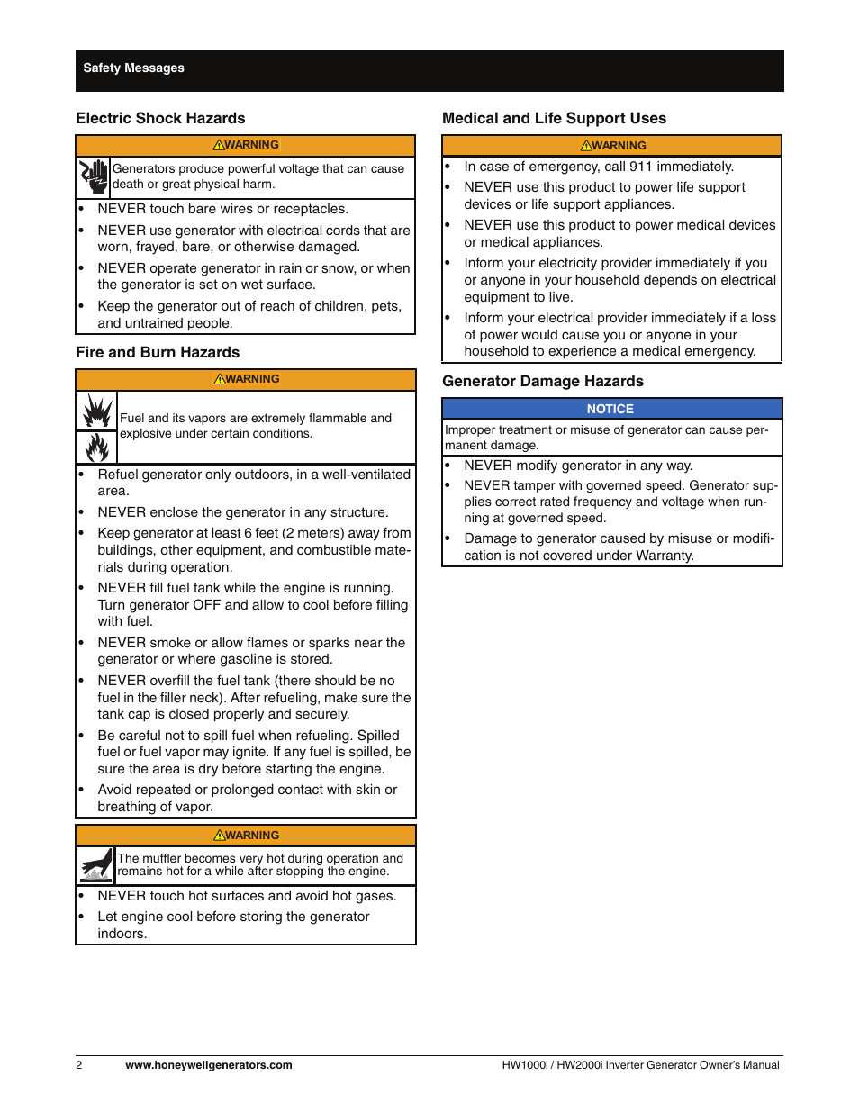 Honeywell HW2000i User Manual | Page 8 / 46