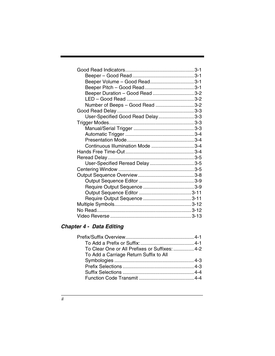 Honeywell 3800gPDF User Manual | Page 4 / 156