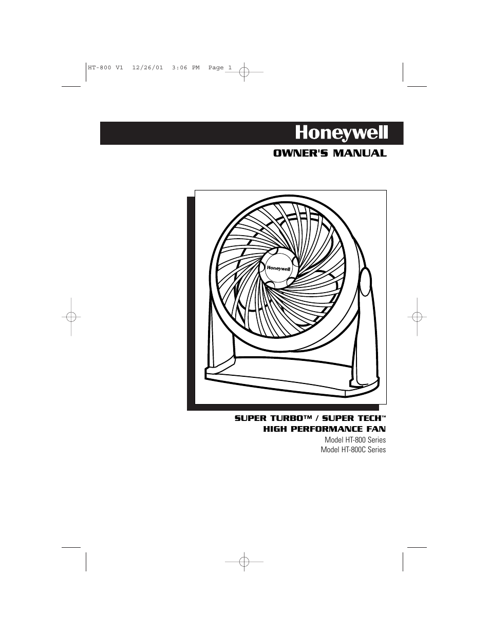 Honeywell HT-800C User Manual | 16 pages