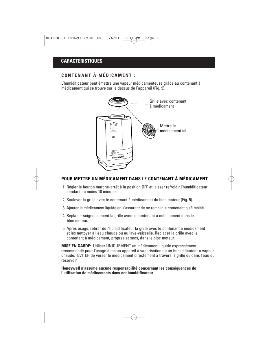 Honeywell HWM-910 Series User Manual | Page 19 / 36
