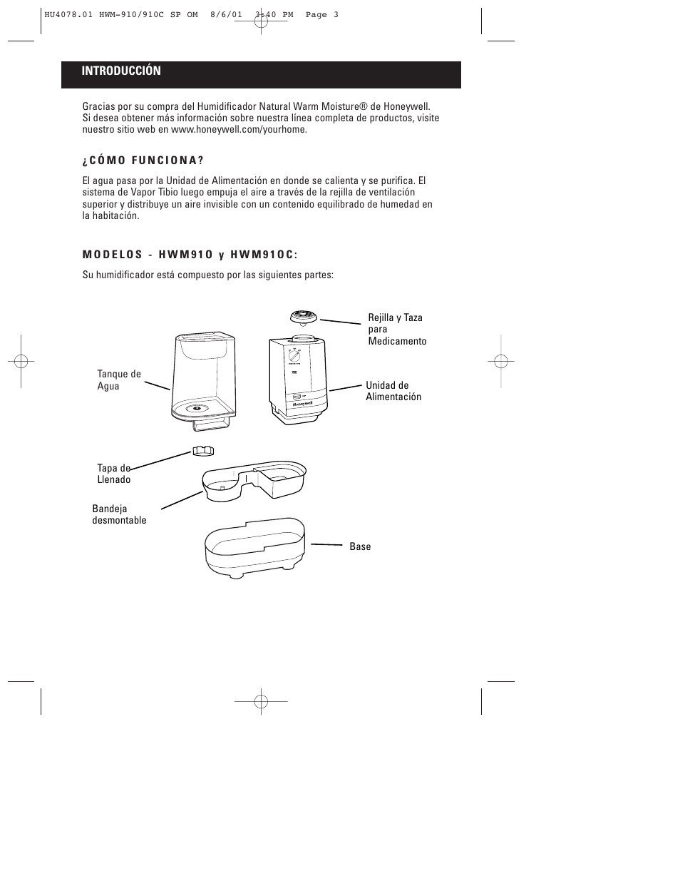 Honeywell HWM-910 Series User Manual | Page 28 / 36