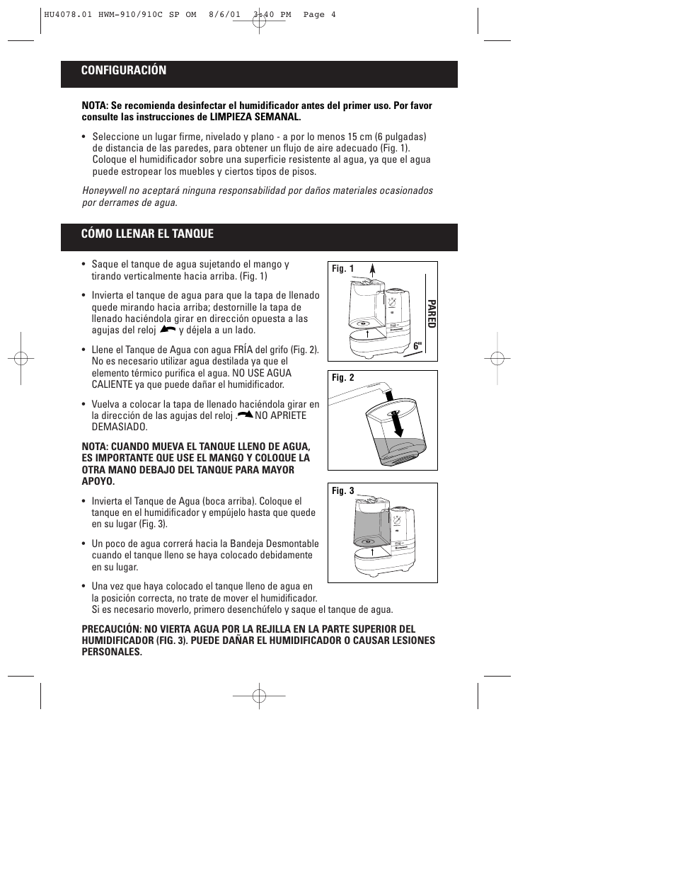Honeywell HWM-910 Series User Manual | Page 29 / 36
