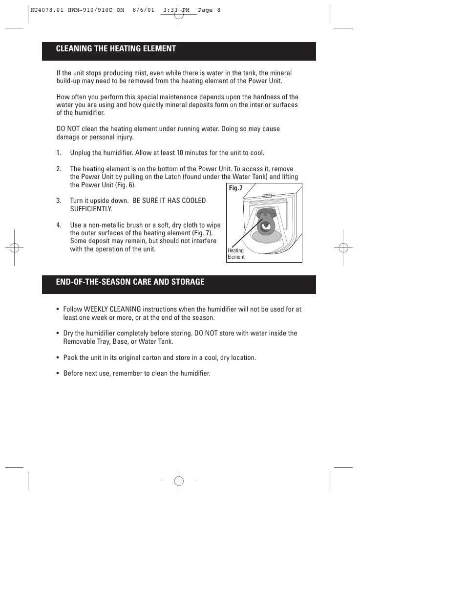 Honeywell HWM-910 Series User Manual | Page 9 / 36