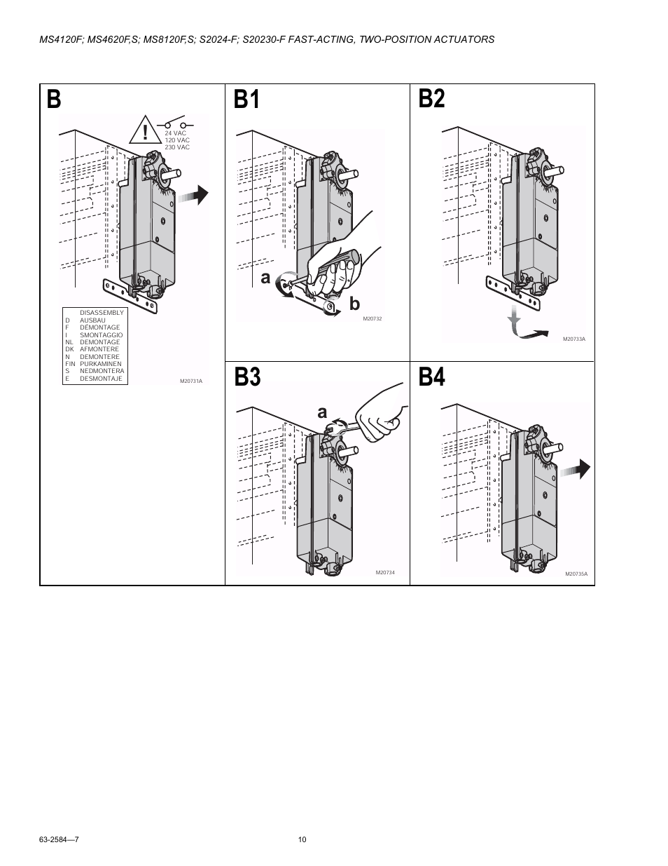 Bb1 b4 b3 b2 | Honeywell S20230-F User Manual | Page 10 / 12