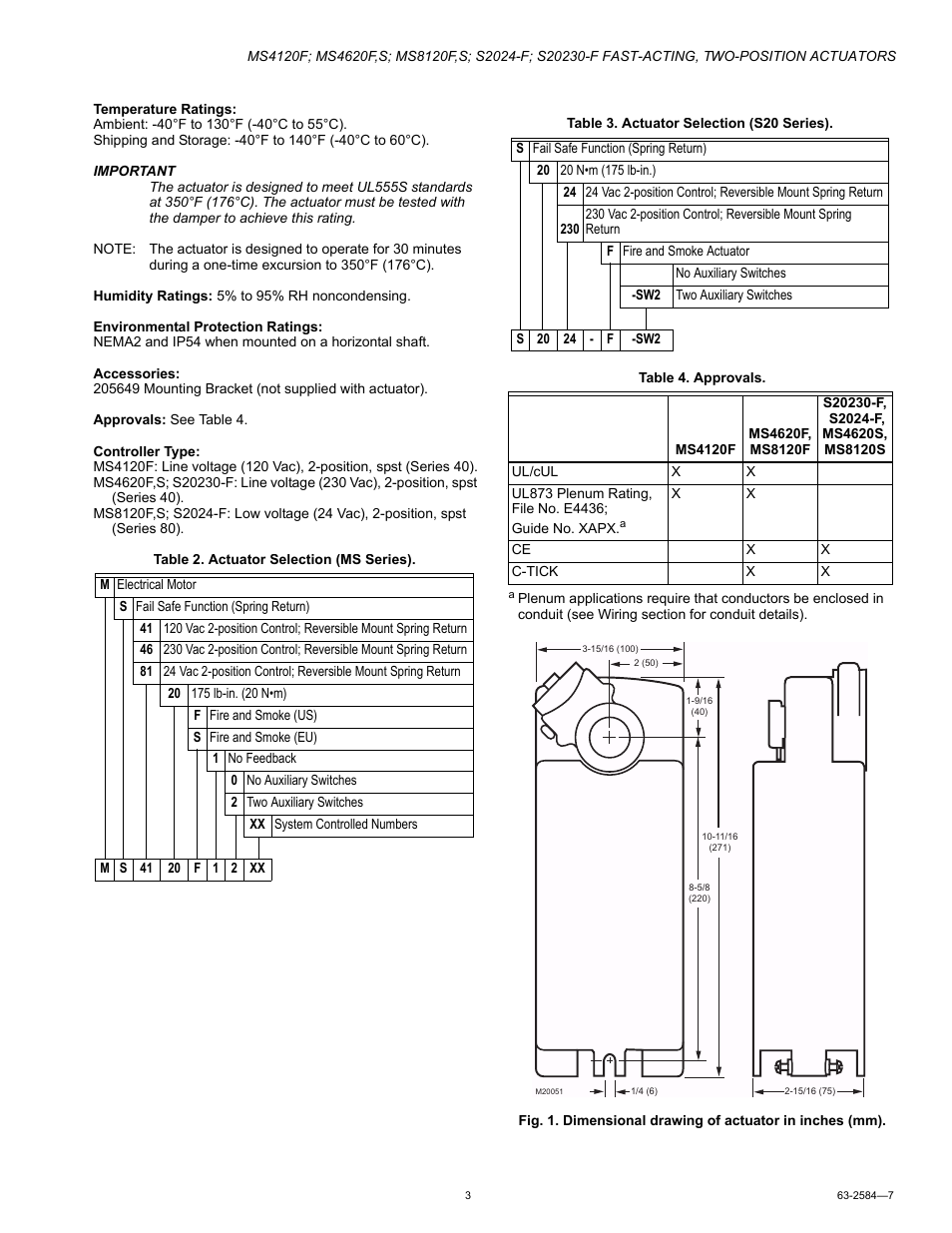 Honeywell S20230-F User Manual | Page 3 / 12