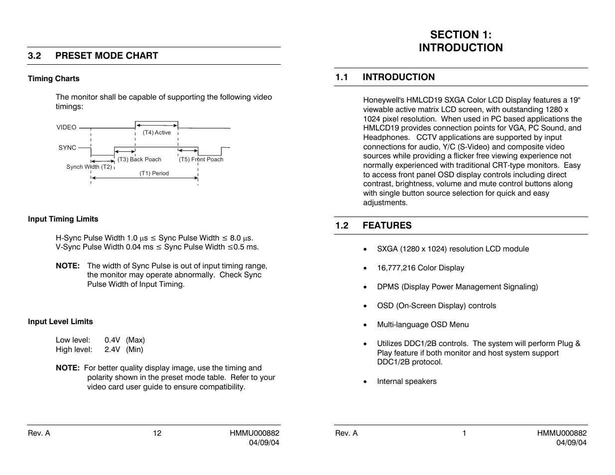 Honeywell HMLCD19 User Manual | Page 11 / 16