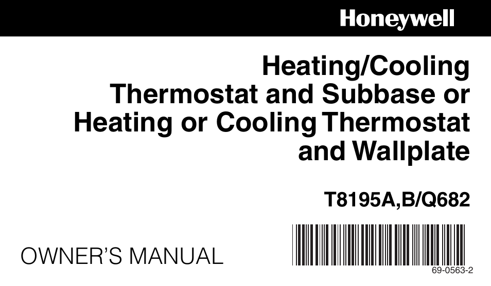 Honeywell B/Q682 User Manual | 24 pages