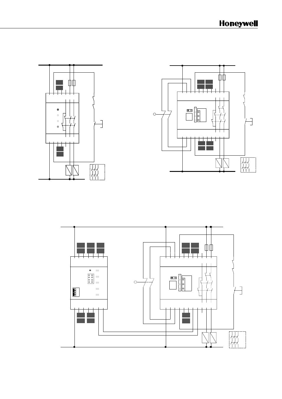 Connection diagram, Gs2 gs3, Mechanical safety switch or e-stop | Manual reset (momentary push-button) | Honeywell FF-SNC User Manual | Page 4 / 6