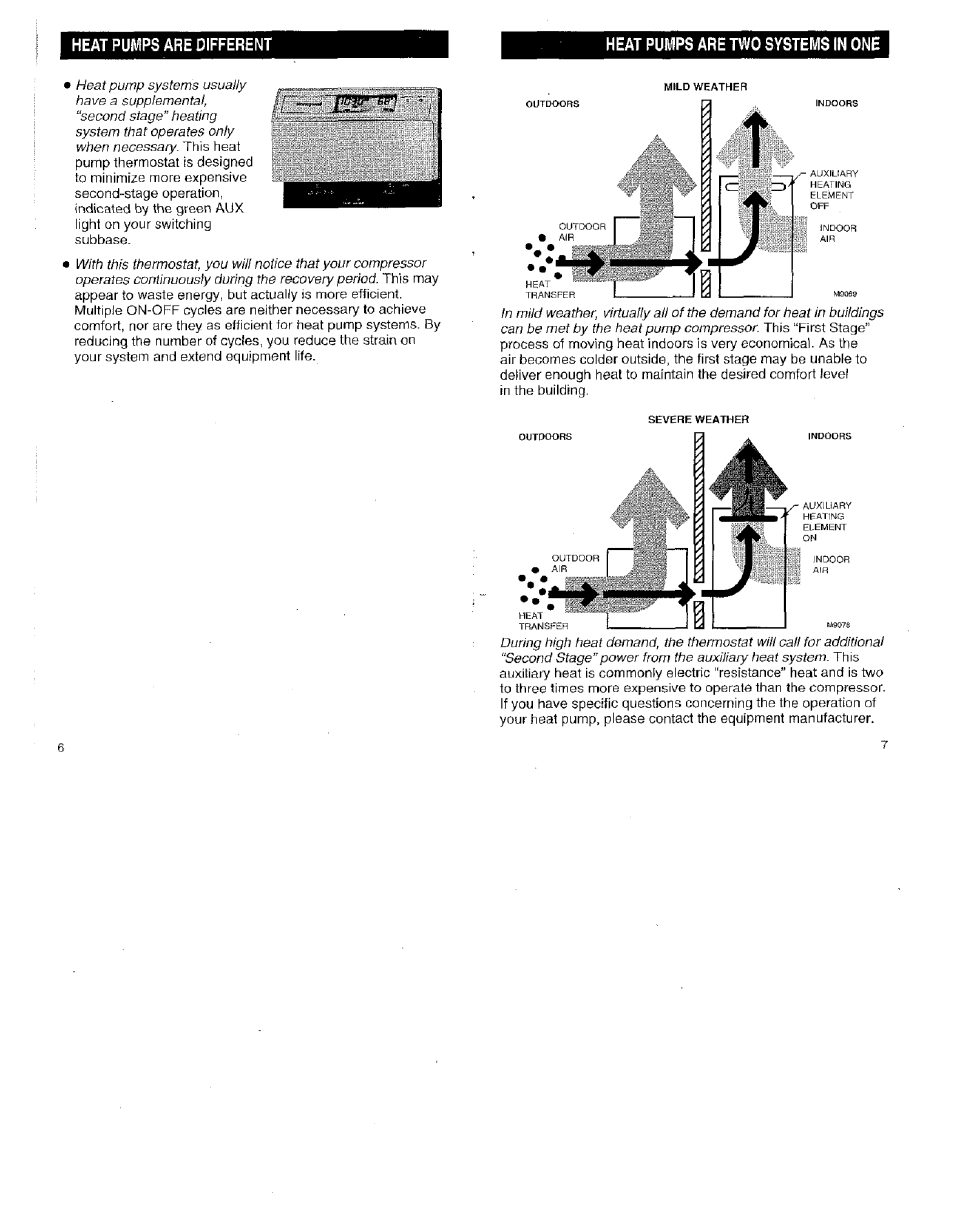 Heat pumps are two systems in one | Honeywell CT8611 User Manual | Page 4 / 12