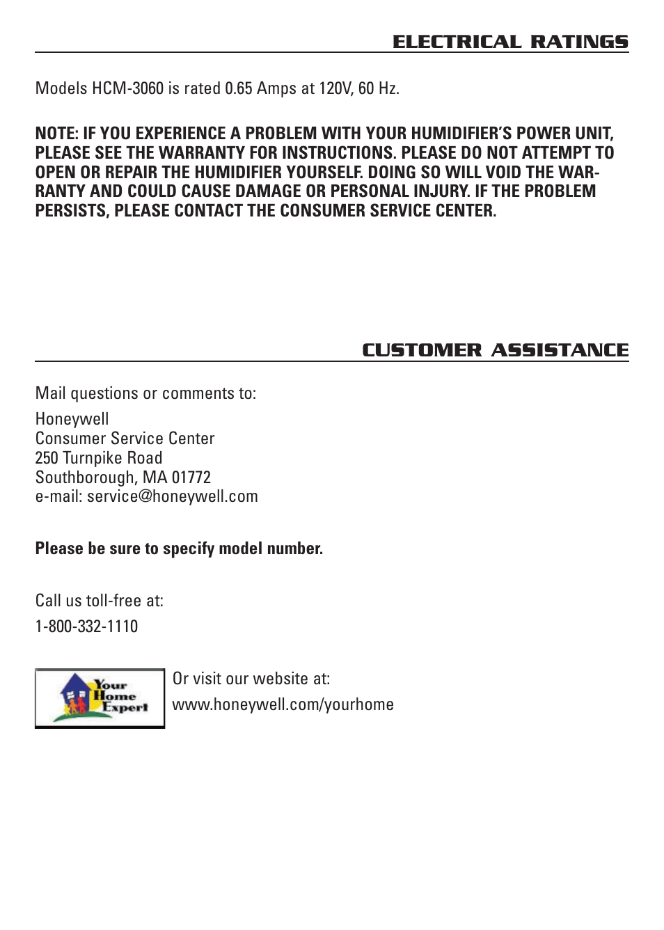 Honeywell HCM-3060 User Manual | Page 11 / 36