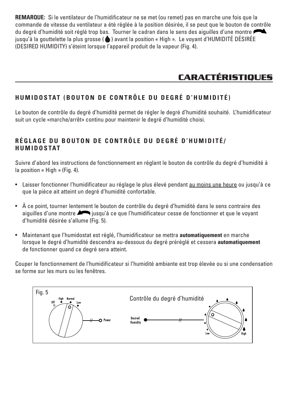 Caractéristiques | Honeywell HCM-3060 User Manual | Page 18 / 36