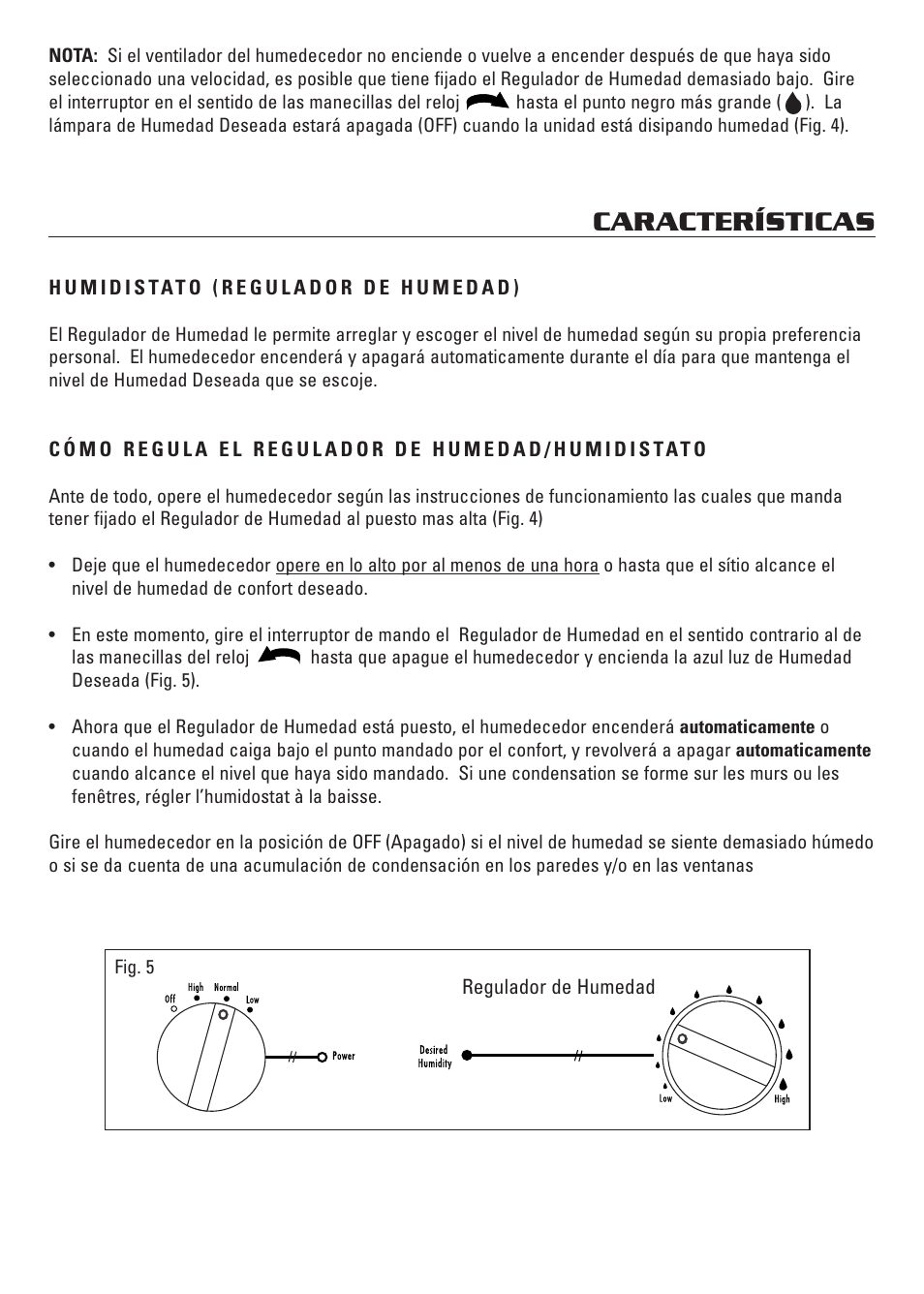 Características | Honeywell HCM-3060 User Manual | Page 30 / 36