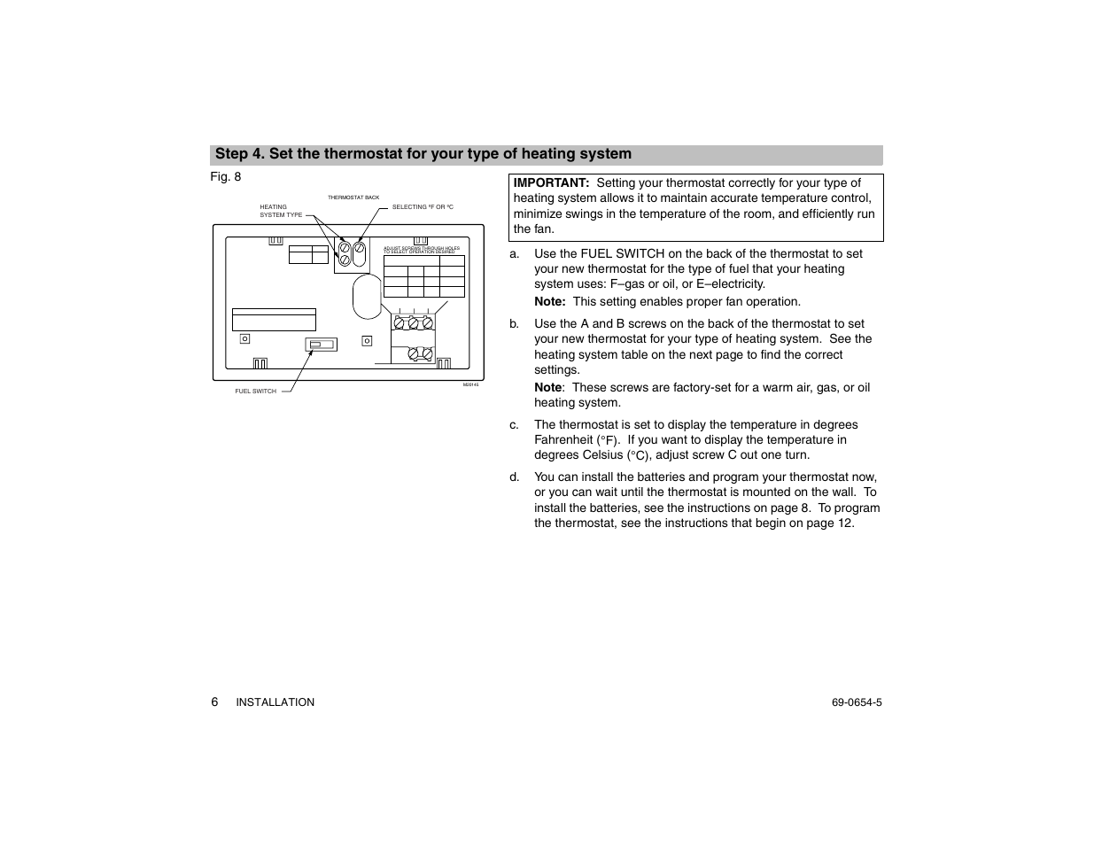 Honeywell MAGICSTAT CT3300 User Manual | Page 6 / 24