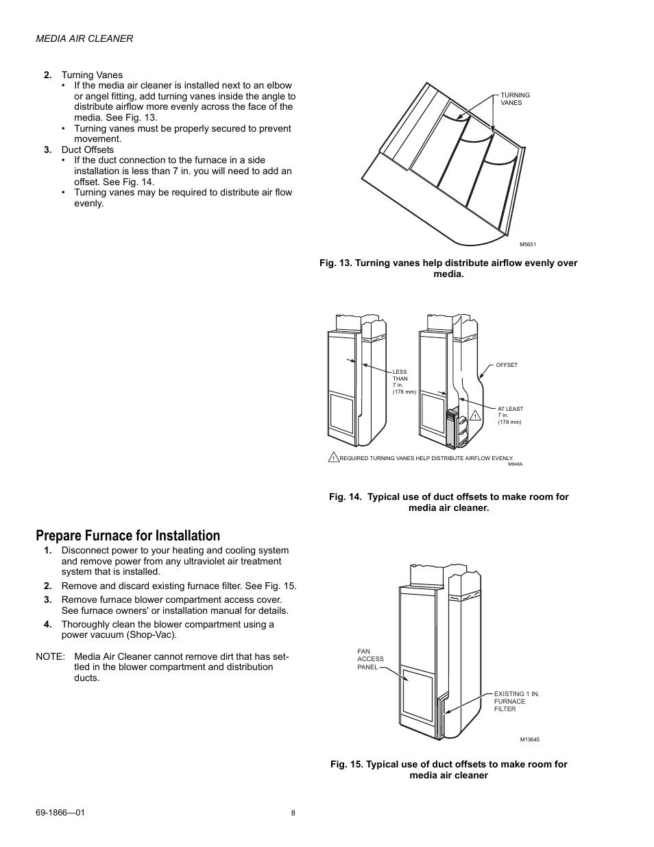 Prepare furnace for installation | Honeywell 69-1866-01 User Manual | Page 8 / 12