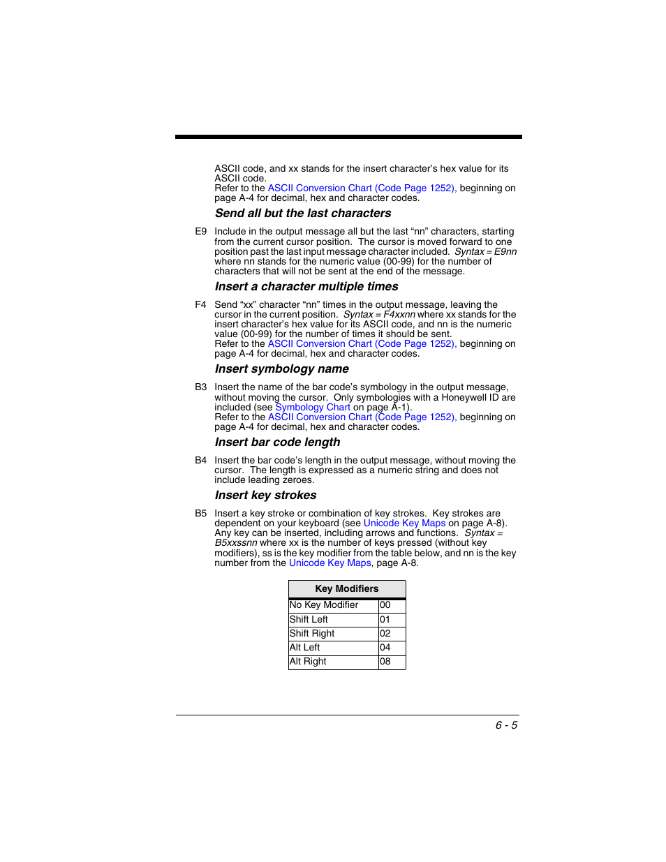 Honeywell XENON 1902 User Manual | Page 135 / 312