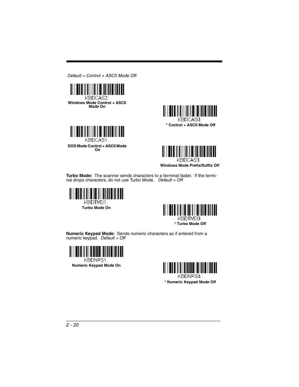 Honeywell XENON 1902 User Manual | Page 54 / 312