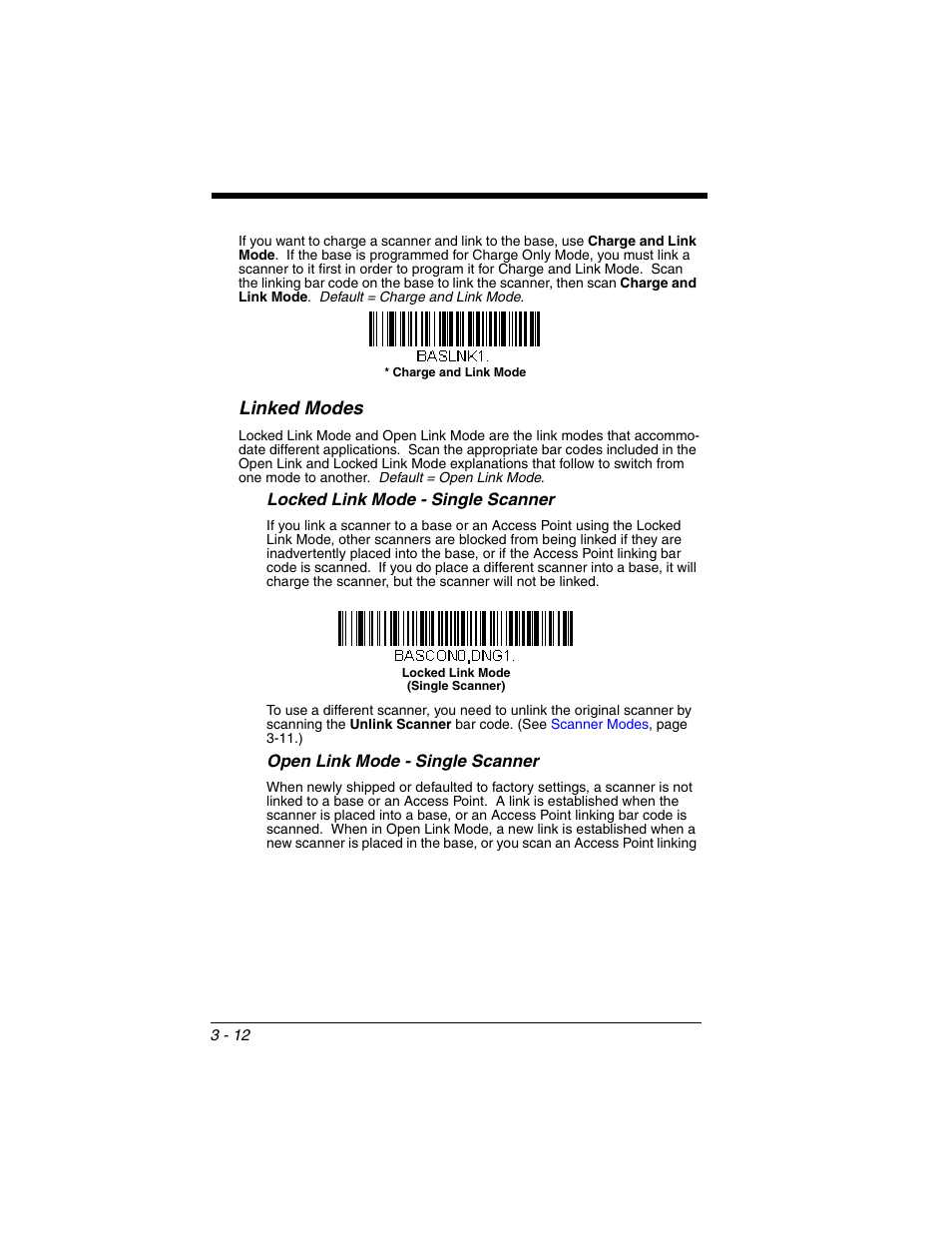 Linked modes, Linked modes -12 | Honeywell XENON 1902 User Manual | Page 74 / 312