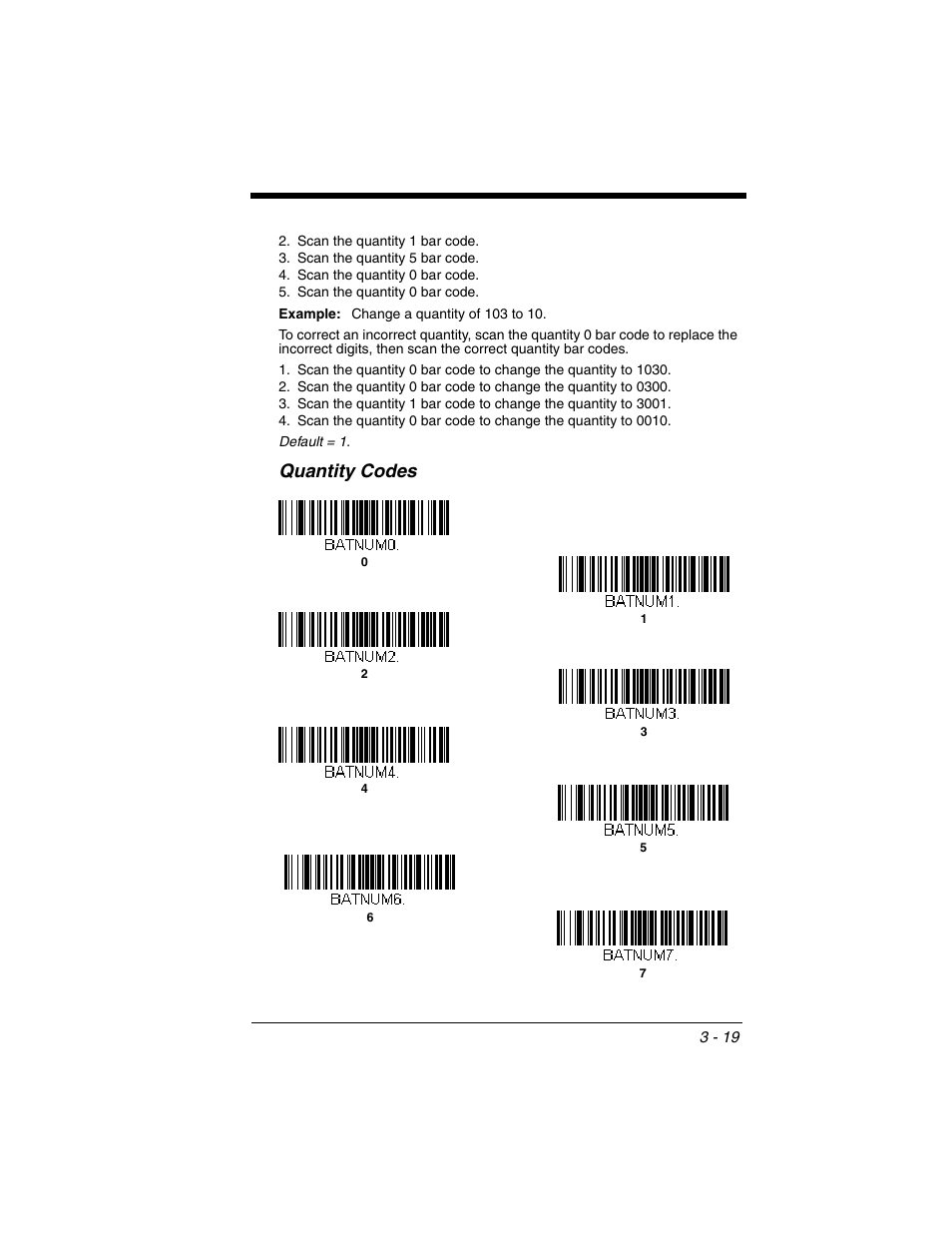 Quantity codes | Honeywell XENON 1902 User Manual | Page 81 / 312