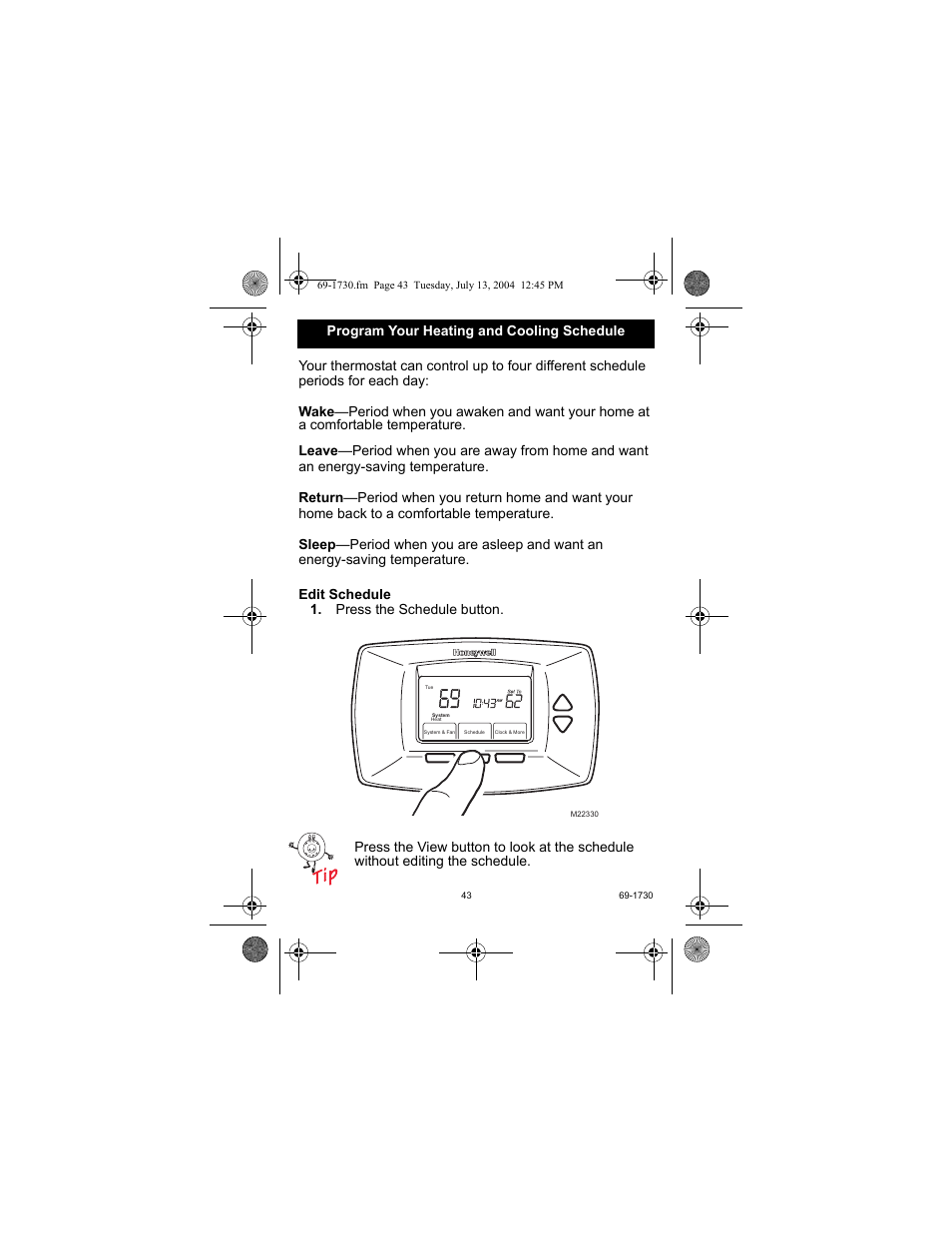 Honeywell RTH7500D User Manual | Page 43 / 64