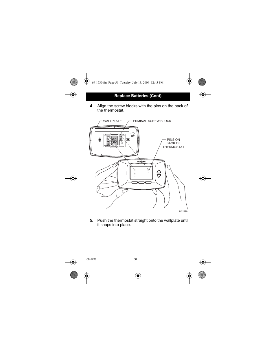 Honeywell RTH7500D User Manual | Page 56 / 64