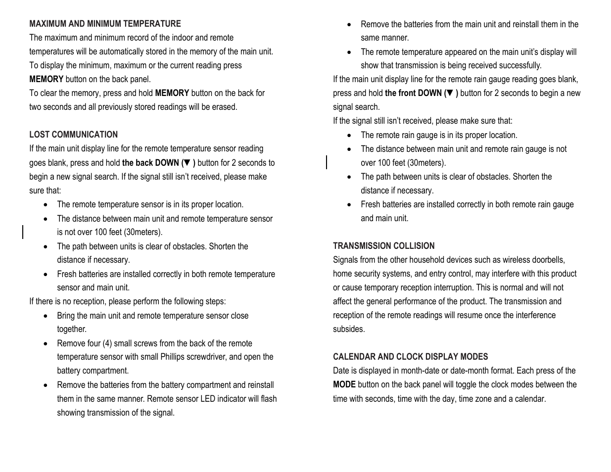Honeywell TC150 User Manual | Page 10 / 15