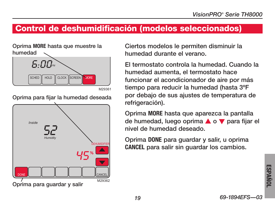 Honeywell VisionPRO  TH8000 Series User Manual | Page 85 / 96