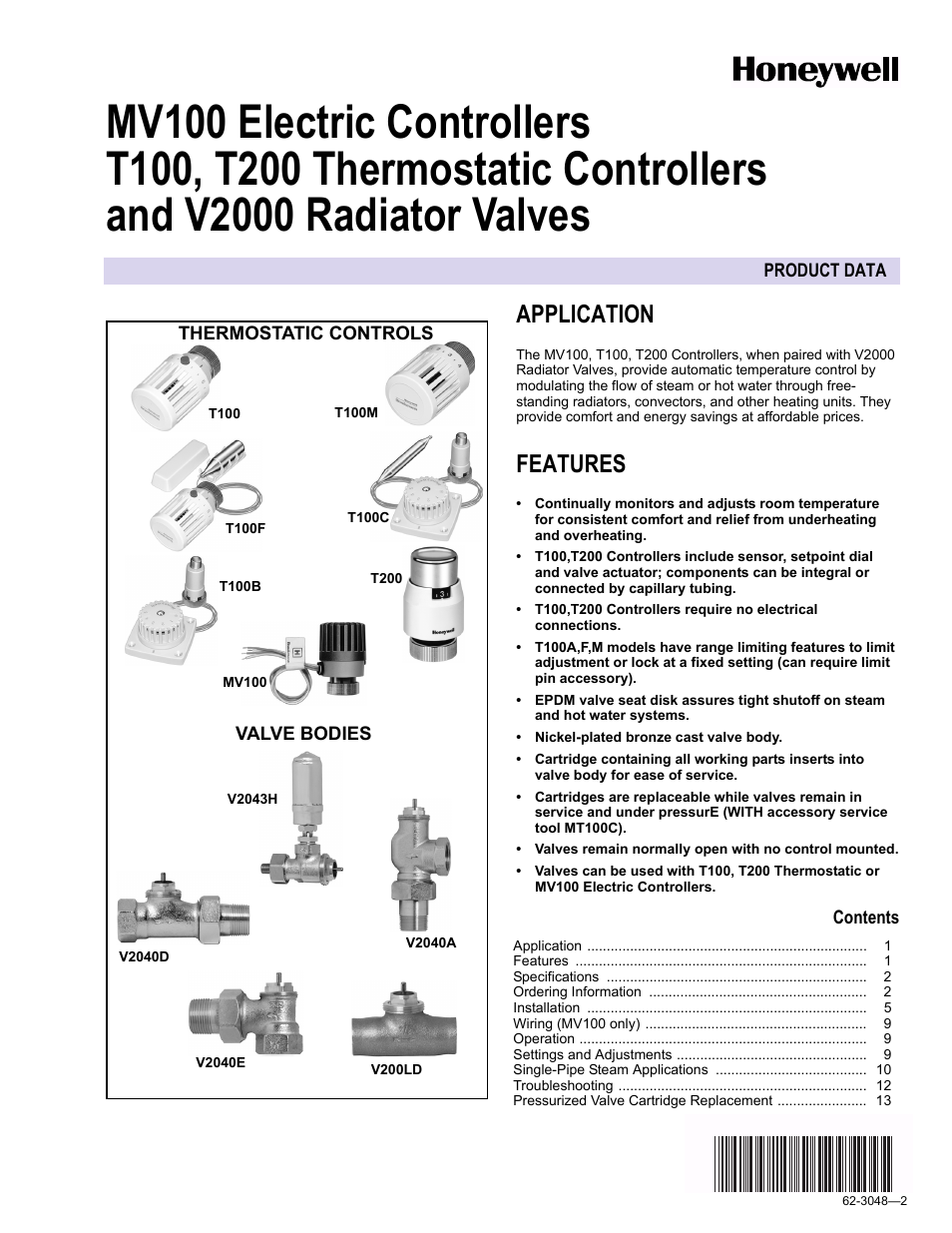 Honeywell T200 User Manual | 16 pages