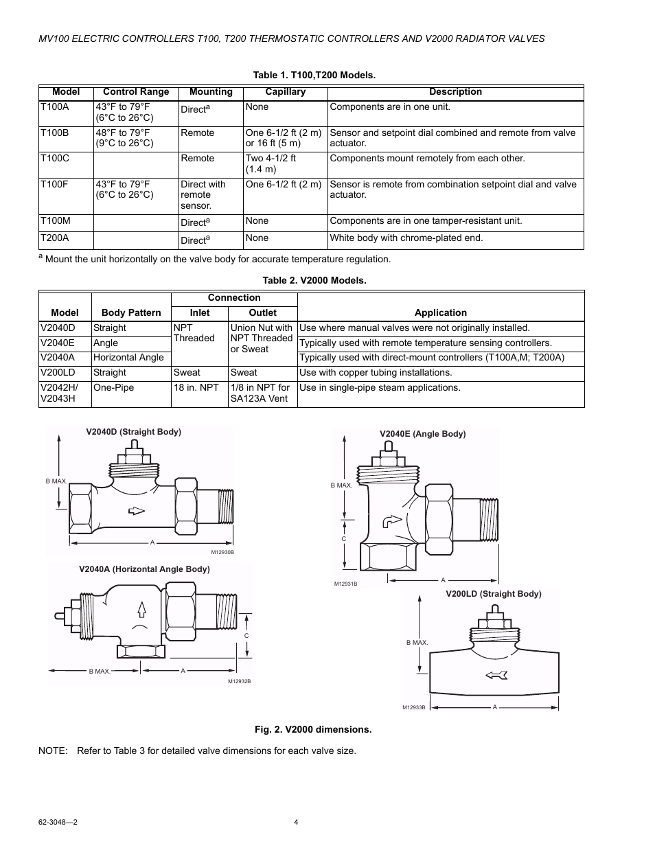 Honeywell T200 User Manual | Page 4 / 16