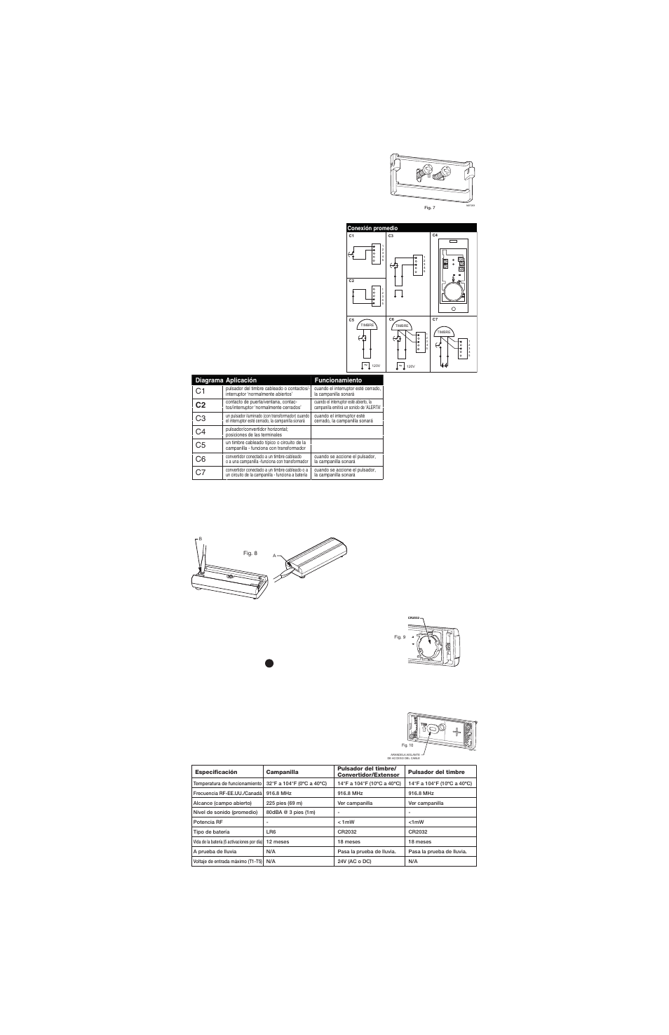 Installation instructions–rcwl301a | Honeywell RCWL301A User Manual | Page 7 / 8