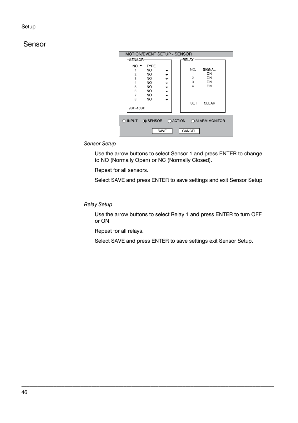 Sensor | Honeywell HRDPX User Manual | Page 46 / 104