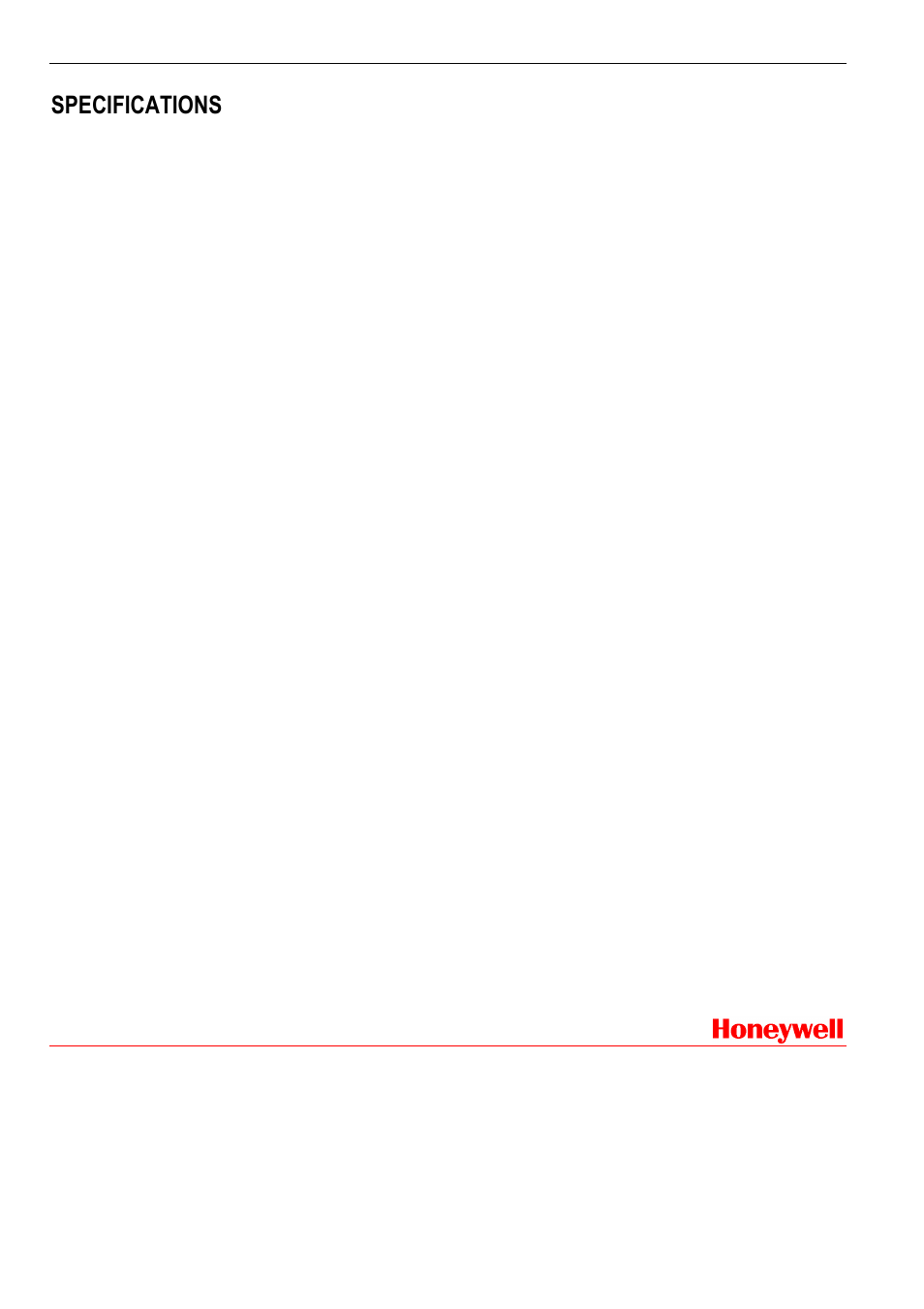 Specifications | Honeywell EXCEL ADT-HRSI User Manual | Page 4 / 4