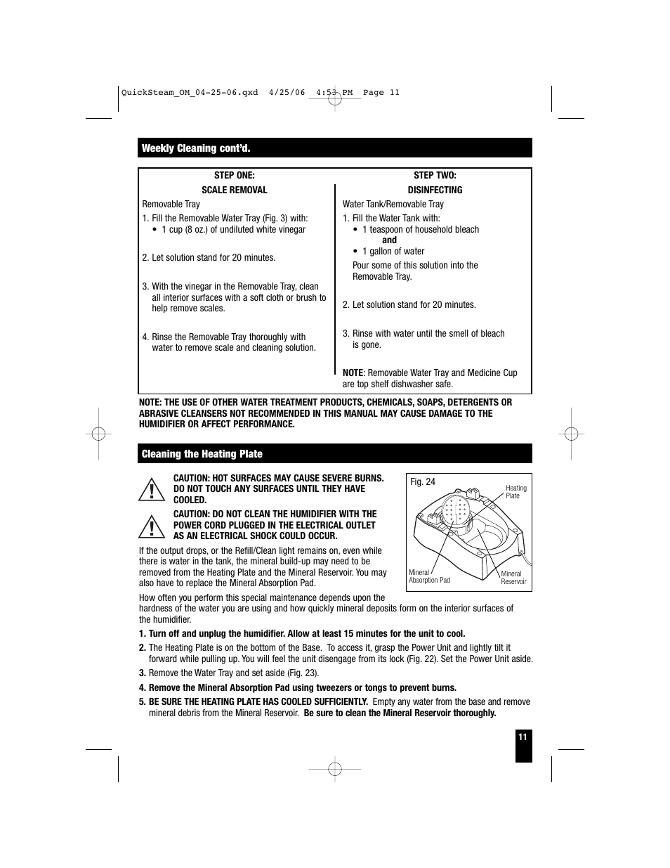 Honeywell HWM-331 User Manual | Page 11 / 44