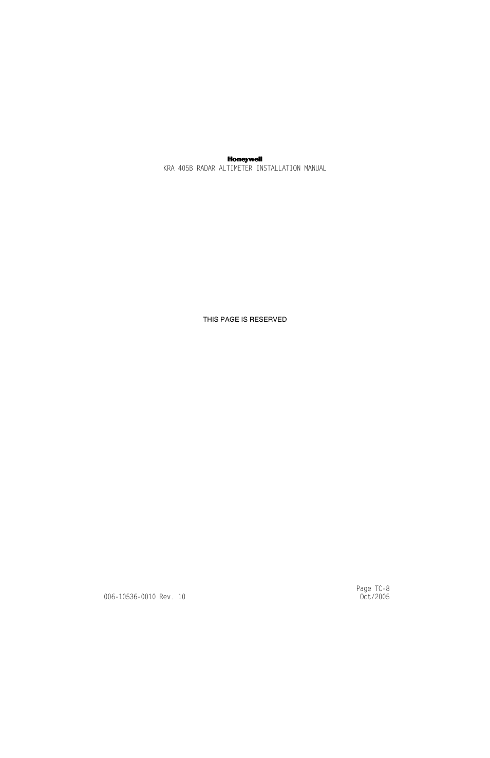 Honeywell KA 54 User Manual | Page 12 / 77