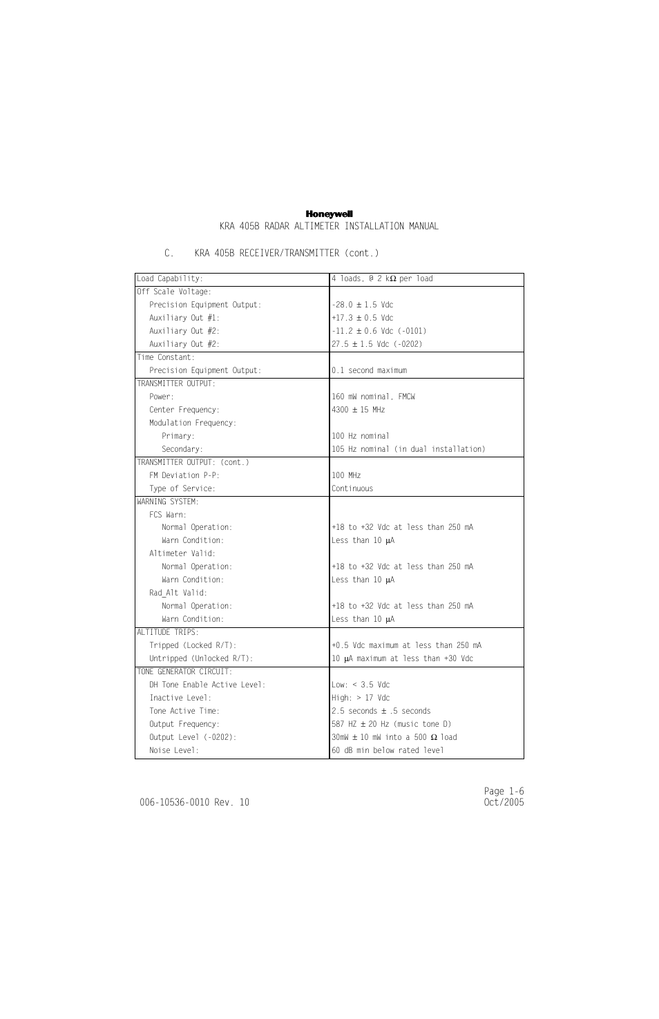 Honeywell KA 54 User Manual | Page 18 / 77