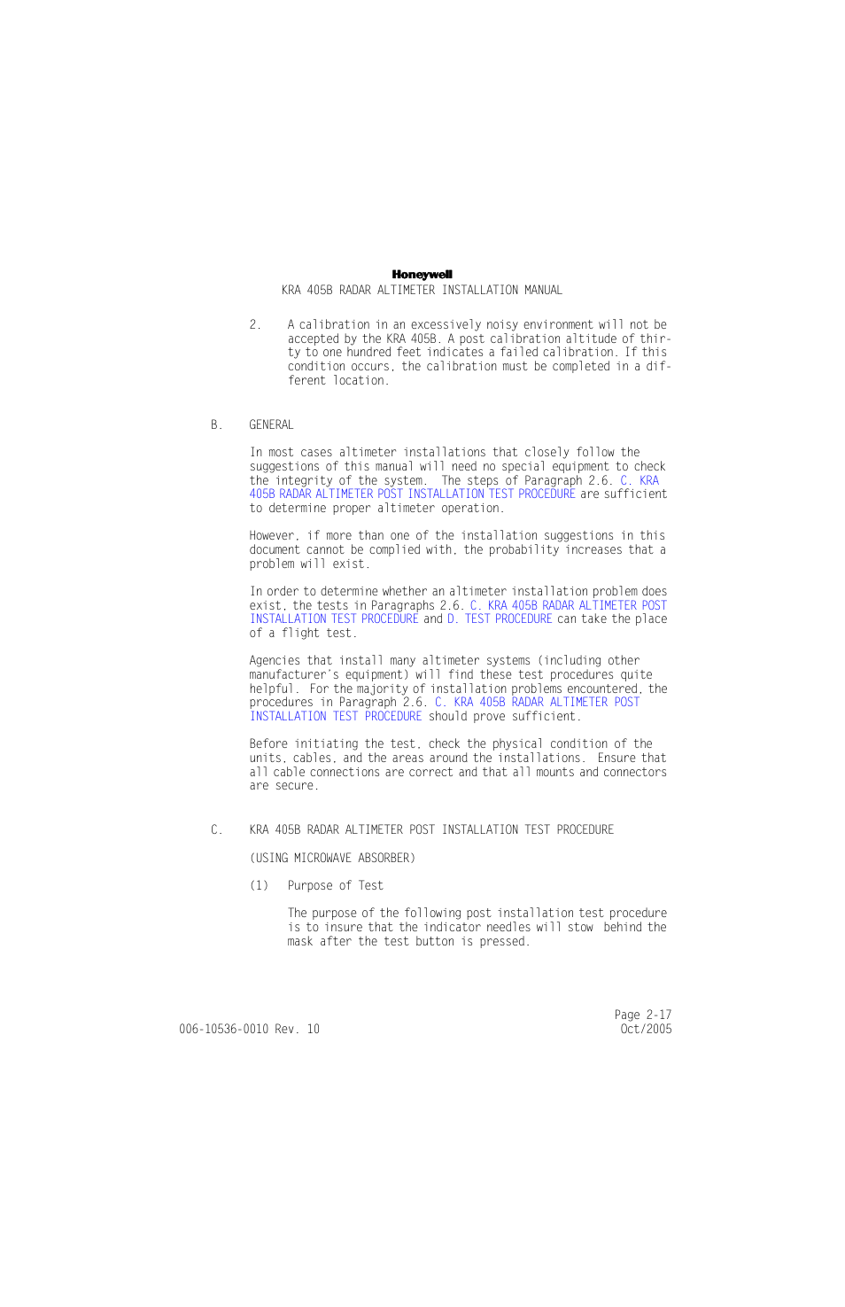 B. general | Honeywell KA 54 User Manual | Page 43 / 77