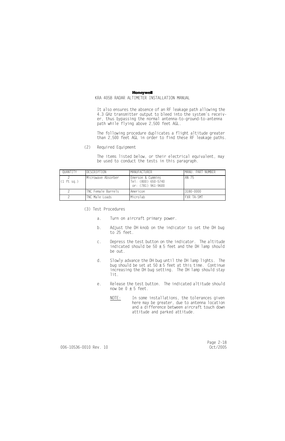 Honeywell KA 54 User Manual | Page 44 / 77