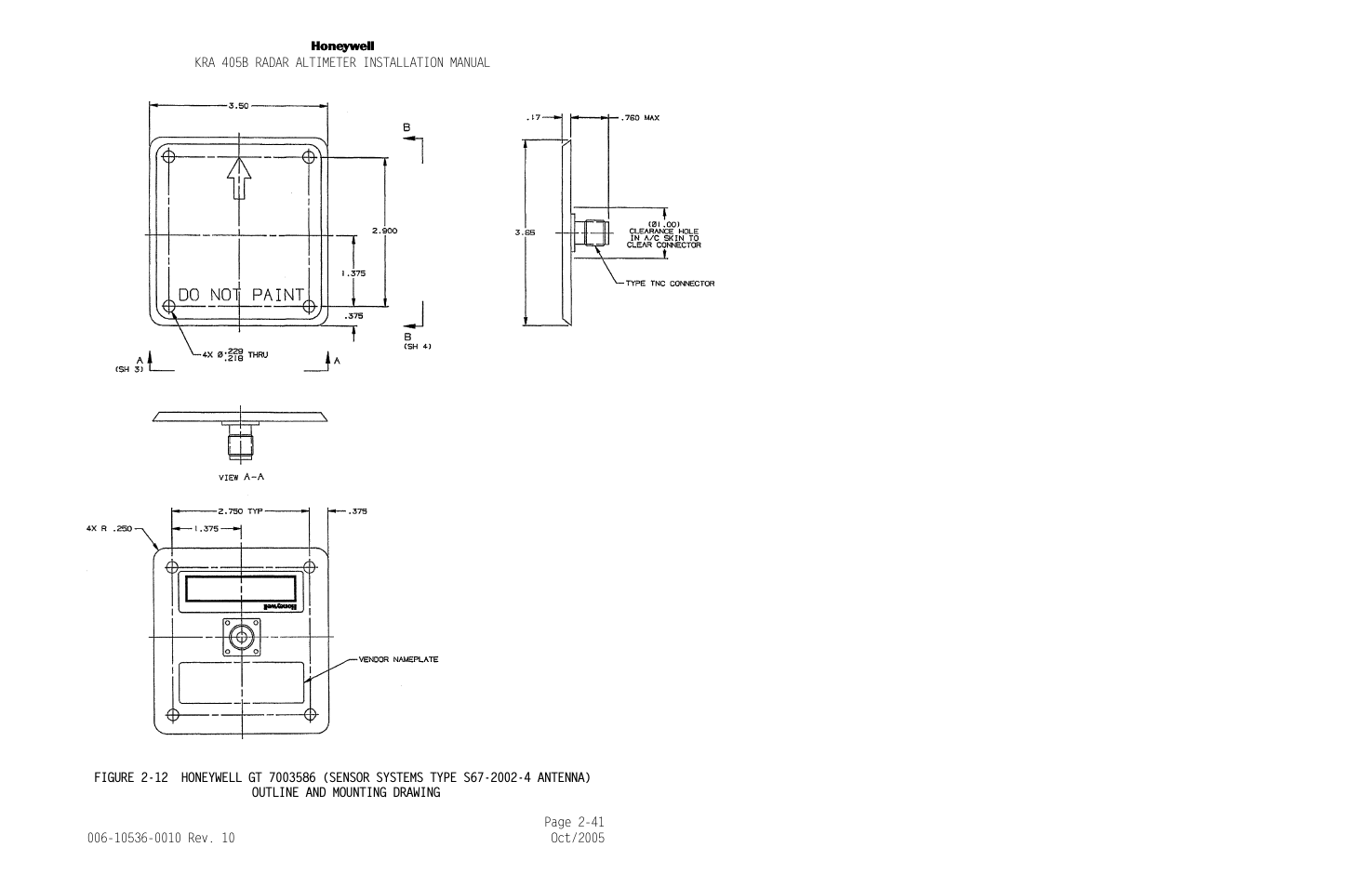 Figure 2-12, 4 antenna), Refer to | 2002-4 antenna) | Honeywell KA 54 User Manual | Page 59 / 77