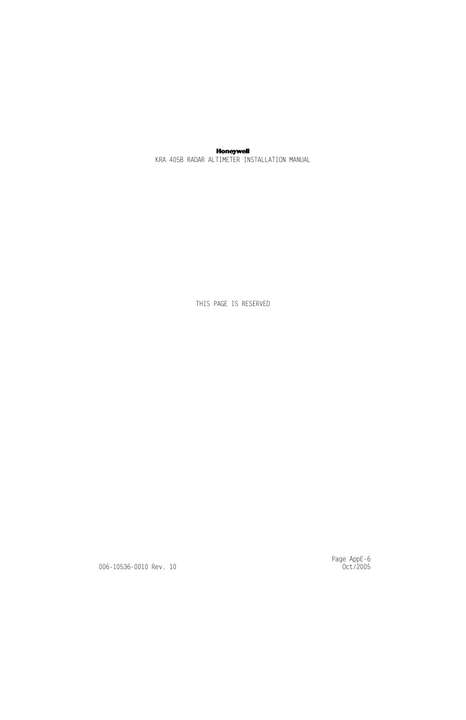 Honeywell KA 54 User Manual | Page 77 / 77