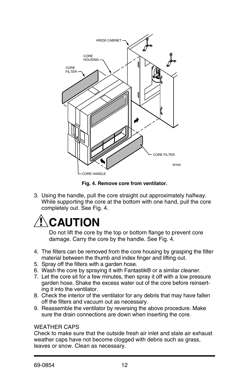Caution | Honeywell HR230 User Manual | Page 14 / 16
