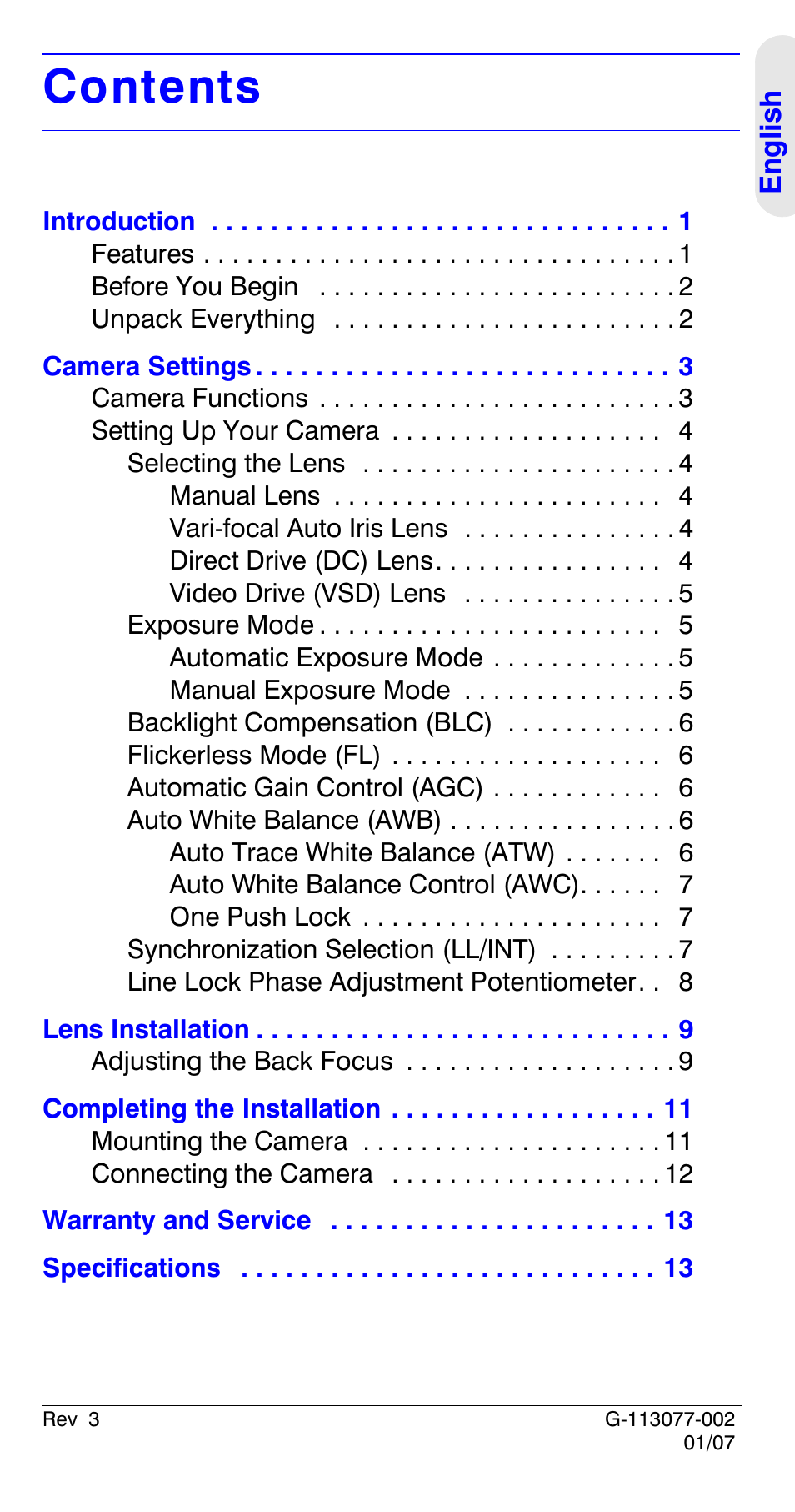 Honeywell HCC334L User Manual | Page 5 / 120