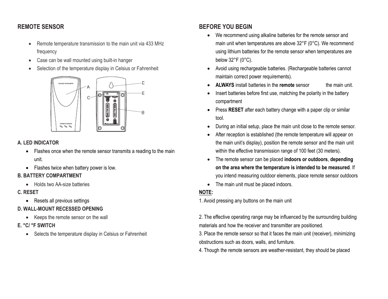 Honeywell TE109NL User Manual | Page 4 / 10