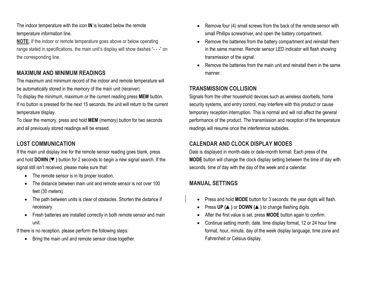 Honeywell TE109NL User Manual | Page 6 / 10