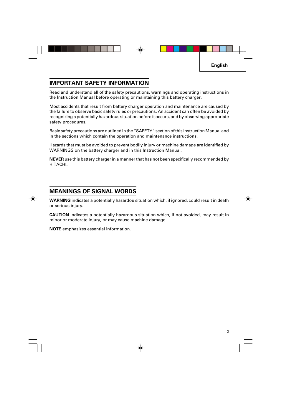 Important safety information, Meanings of signal words | Honeywell UC 14SD User Manual | Page 3 / 32